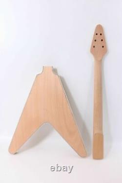 1set Electric Guitar Kit Mahogany Guitar Neck Body Binding Rosewood Fretboard