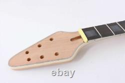 1set Electric Guitar Kit Mahogany Guitar Neck Body Binding Rosewood Fretboard
