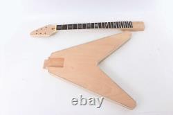 1set Electric Guitar Kit Mahogany Guitar Neck Body Binding Rosewood Fretboard