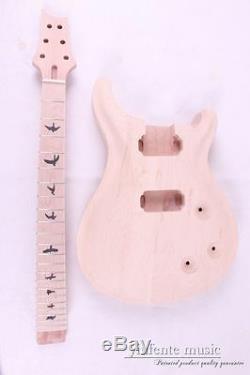 1set Electric Guitar Kit Maple Wood Guitar Body Neck 22 fret 25.5'' Guitar parts