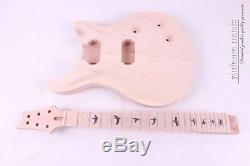 1set Electric Guitar Kit Maple Wood Guitar Body Neck 22 fret 25.5'' Guitar parts
