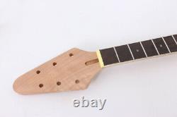 1set Electric guitar Kit 22 Guitar neck Guitar Body Mahogany Rosewood Flying V