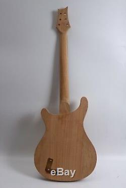 1set Electric guitar Kit Guitar neck 22fret Semi Hollow Guitar body Unfinished