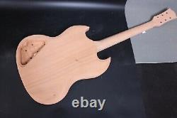 1set Guitar Kit DIY Guitar neck 22fret 24.75in Guitar Body SG Mahogany Rosewood