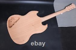 1set Guitar Kit Guitar Body Electric Guitar Neck 22 Fret Rosewood Fretboard DIY