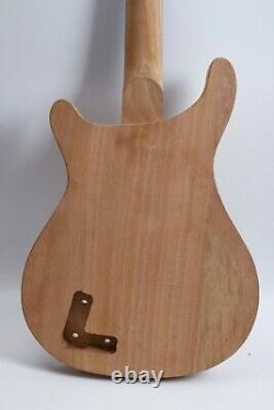 1set Guitar Kit Guitar Neck 22Fret Semi hollow Guitar Body Maple Rosewood