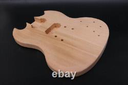 1set Guitar Kit Guitar Neck 22fret Guitar Body Unfinished Mahogany Wood SG Style