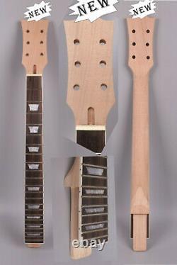 1set Guitar Kit Guitar Neck 22fret Maple Guitar Body Mahogany Wood trapezoid