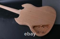 1set Guitar Kit Guitar Neck Body 22Fret 24.75inch SG Style maple Fretboard setin