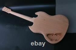 1set Guitar Kit Guitar Neck Body 22Fret 24.75inch SG Style maple Fretboard setin
