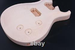 1set Guitar Kit Mahogany Body with Maple cap prs head Guitar Neck 22Fret Set in