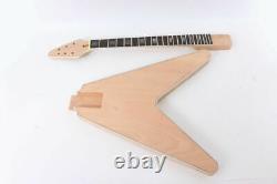 1set Guitar Kit Mahogany Guitar Neck Body Binding Electric Guitar Flying V #1