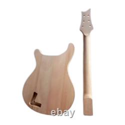 1set Guitar Kit Mahogany Maple Cap Guitar Body 22 Fret Guitar Neck