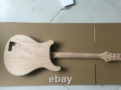 1set Guitar Kit Mahogany Maple Cap Semi Hollow Guitar Body Guitar neck 22fret