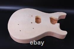 1set Guitar Kit Mahogany Maple Guitar Neck Body Diy Electric Guitar Set in Bird