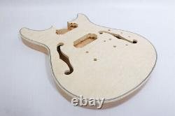 1set Guitar kit Guitar Neck 22fret Mahogany Maple Guitar Body Bird Inlay Binding