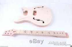 1set Unfinished electric guitar Kit Electric Guitar Replacement Guitar Parts