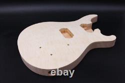 1set guitar kit 22fret guitar neck quilted maple guitar body set in heel DIY