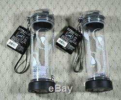 2 New POP LIGHTS Multi-Color 3D Light Up Water BOTTLE Set 22 oz Acoustic GUITARS