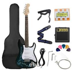 21 Frets Electric Guitar Solid Wood Body Maple Neck With Speaker & Accessories