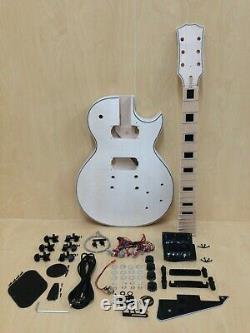 238DIY SMB Complete NO-SOLDER Electric Guitar DIY Kit, Set Neck, Maple Fingerboard