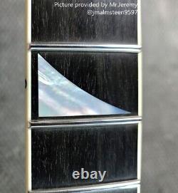 2mm Thick Figured Mother of Pearl Shark Fin Inlay Set for Jackson Style Guitars