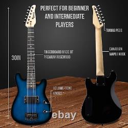 30 Inch Electric Guitar and Starter Kit for Kids with 3/4 Size Beginner'S Guitar