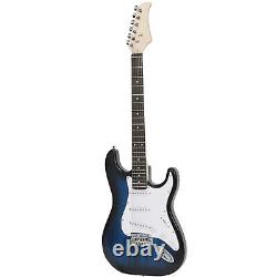 39 Full Size Electric Guitar with Amp Case Accessories Pack for Beginner Blue