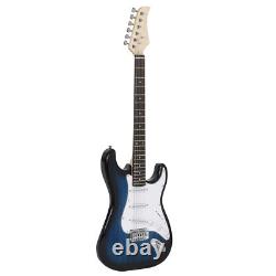 39 Full Size Electric Guitar with Amp Case Accessories Pack for Beginner Blue