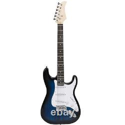 39 Full Size Electric Guitar with Amp Case Accessories Pack for Beginner Blue