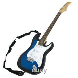 39 Full Size Electric Guitar with Amp Case Accessories Pack for Beginner Blue