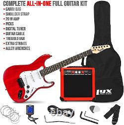 39 Inch Electric Guitar Kit Bundle with 20W Amplifier, All Accessories, Digital