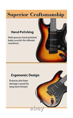 39 Inch Full Size Electric Guitar Kit Solid Body Electric Guitar Beginner Kit