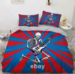 3D Music Guitar NAO5845 Bed Pillowcases Quilt Duvet Cover Set Queen King Fay