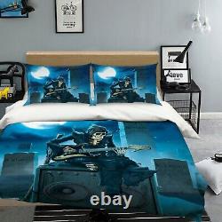 3D Night Death Guitar O1070 Bed Pillowcases Quilt Cover Duvet Vincent Fay