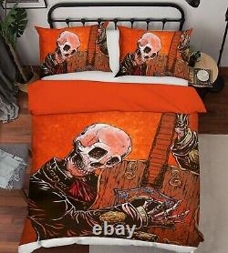 3D Skeleton Guitar 2647NA Bed Pillowcases Quilt Cover Duvet David Lozeau Fay