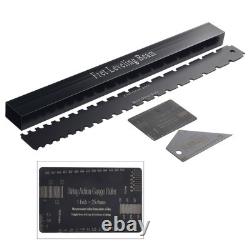 4 PCS Luthier Tools Guitar Neck Straight Edge Fret Leveling Beam Ruler Kit Set