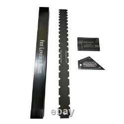 4 PCS Luthier Tools Guitar Neck Straight Edge Fret Leveling Beam Ruler Kit Set