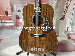 41 D-45 Solid Acacia acoustic guitar with abalone setting 6strings 21 frets