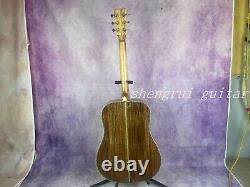 41 D-45 Solid Acacia acoustic guitar with abalone setting brown delivery fast