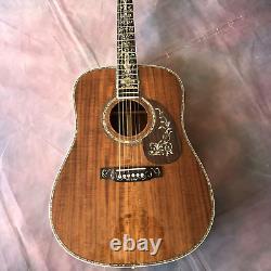 41 D-45 Solid Acacia acoustic guitar with abalone setting rosewood fingerboard