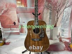 41D-45 Solid Acacia acoustic guitar with abalone setting Abalone inlay in stock