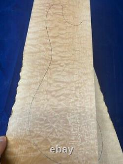 #426 Quilted Maple Drop Top Luthier Guitar Figured Wood Bookmatched Set