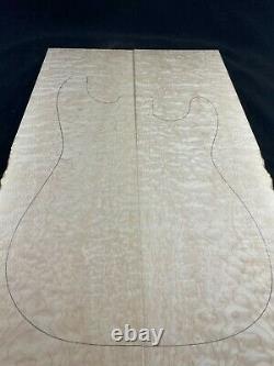 #426 Quilted Maple Drop Top Luthier Guitar Figured Wood Bookmatched Set