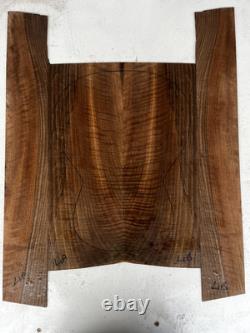 4A Grade Flame Walnut Acoustic Back and Sides Wood Set Tonewood #4