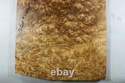 5A Birdseye Spotted Golden Camphor Wood Burl Electric Bass Carve Top Set Luthier
