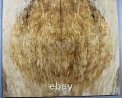 5A Electric Guitar Top Birdseye Spalted Maple Bookmatch Wood Set Luthier Supply