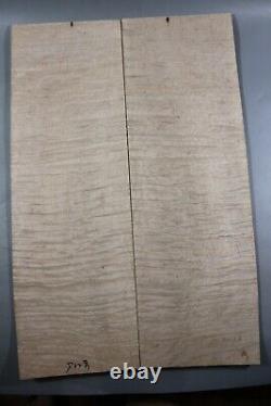 5A Elegant Ripple Maple Wood Bookmatch les paul Guitar Top Set Luthier supply