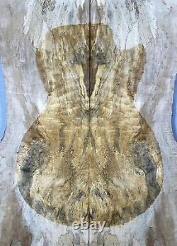 5A Figure Acoustic Guitar Top Spalted Bird's eye Maple Wood Set Luthier Supply
