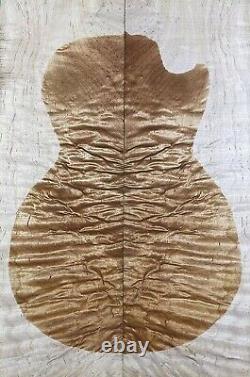 5A Figure Electric Guitar Top Quilted Maple Wood Bookmatched Set Luthier Supply